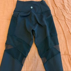 Mesh Detail Lululemon 7/8 Tights Everlux